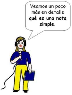 Qué es una nota simple